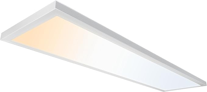 Ultralux 1x4 ft Surface Mount Ceiling Light Panel – Slim, Edge Lit, Flush Mount by UltraLux
