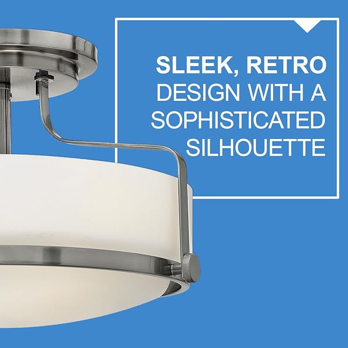 Hinkley Harper 3641BN Medium Semi-Flush Mount Ceiling Light - Image 6