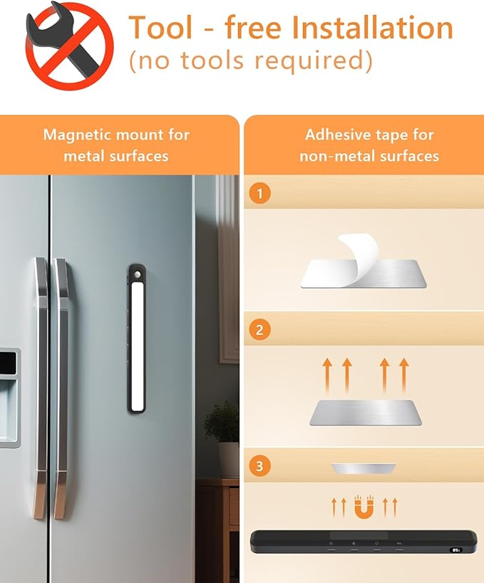 WILLED Under Cabinet & Closet Lights, Motion Sensor, Rechargeable, 3 Color Temps - Image 6