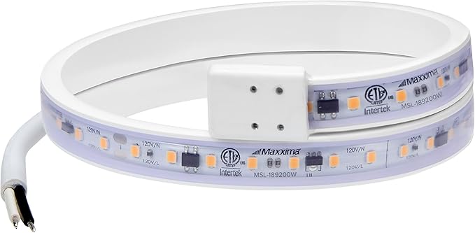 Maxxima 18 in. Hardwired LED Under Cabinet Strip Light, 690 Lumens, 3000K Warm by MaxximaLEDLighting