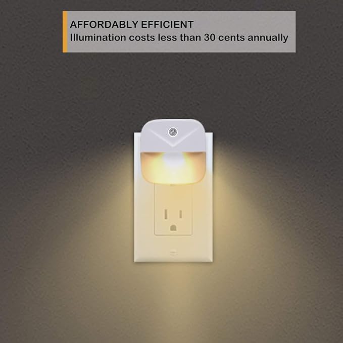 Uigos LED Night Light, Warm White Nightlight, Dusk-to-Dawn Sensor, Energy - Image 6