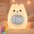 Cat Alarm Clock with Night Light by Aokpsrt