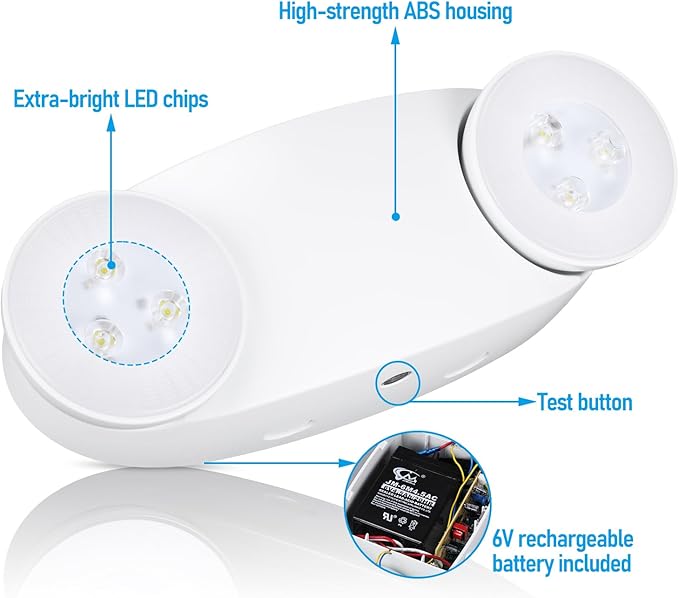 TORCHSTAR LED Emergency Lighting High Brightness, Commercial Emergency Lights - Image 6