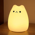 ZKLiLi cat Night Light, Cute Nursery Lights USB Rechargeable Cat Lamp by ZKLiLi