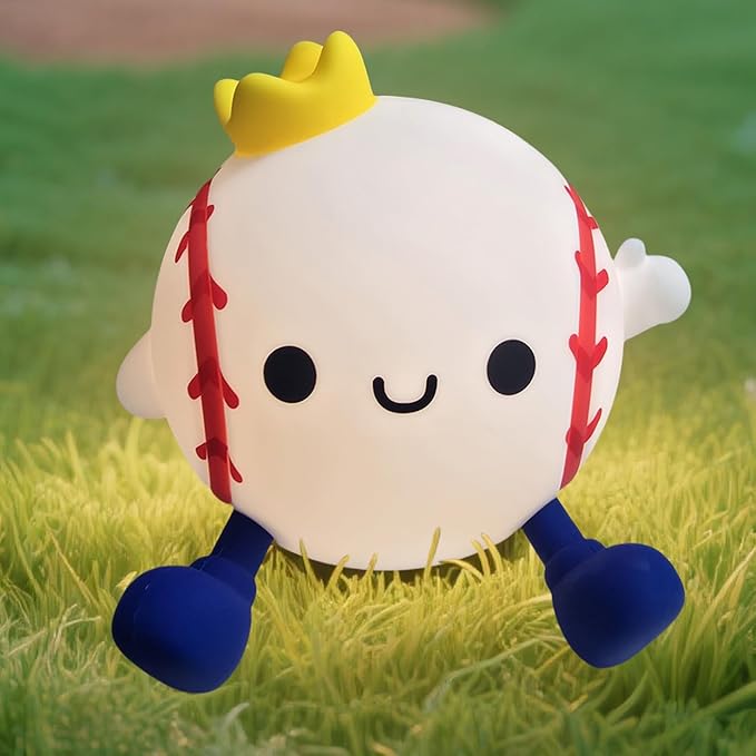 DREAMING MY DREAM Baseball Night Light, Cute Silicone Squishy Novelty LED Night by Unknown