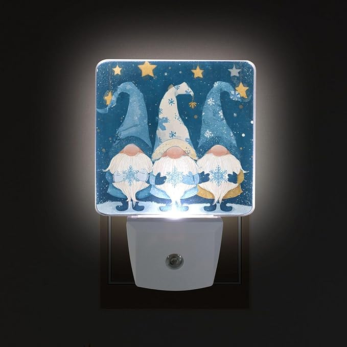 Gnomes Night Light Christmas Plug in LED Nightlight Light Sensor Dusk to Dawn - Image 2