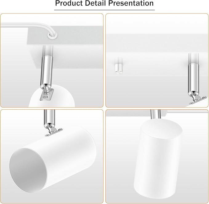3 Light Track Lighting Kit, Industrial LED Wall Light - Image 6