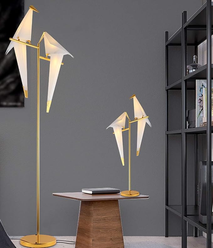 MORE CHANGE 68In Modern LED Floor Lamp, Bird Floor Light Gold Metal Fixtures - Image 8