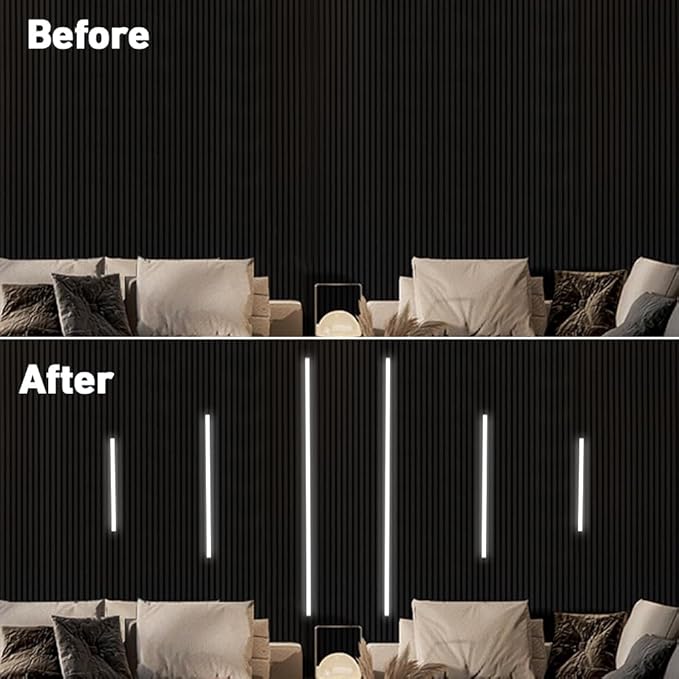LED Recessed Lighting Kit, 6 Pack Self-Adhesive COB LED Light Bar, Cold White - Image 6
