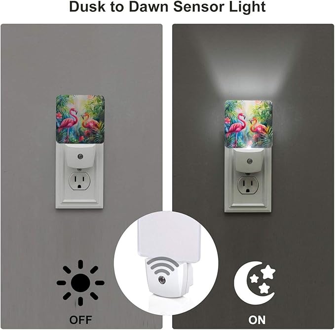 Led Night Light, Flamingo Decorative Plug in Nightlights, - Image 3