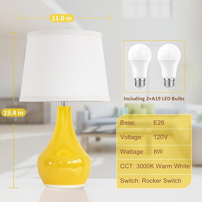 Seealle Modern Ceramic Table Lamps - Image 5
