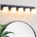 5 Light Modern Bathroom Light Fixtures Over Mirror, E26 Socket by BRKNIT