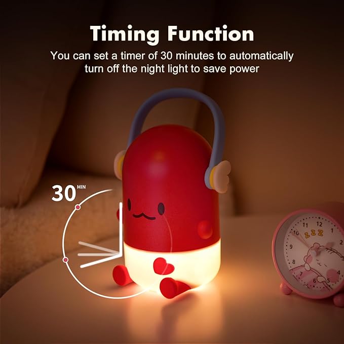 Night Light for Kids, Rechargeable LED Night Lamp for Children‘s Bedroom - Image 3