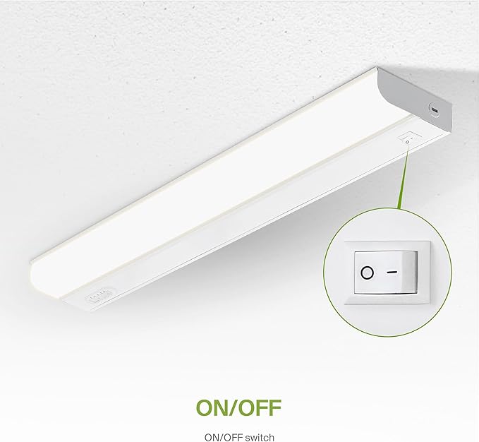 ASD 24 Inch Hardwired LED Under Cabinet Light, On/Off & 5CCT Switch 2700K-5000K - Image 4
