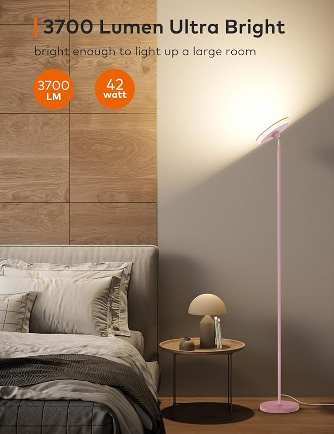 Bright Floor Lamp, 42W 3700LM LED Torchiere Floor Lamps - Image 7