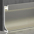 LED Aluminium Metal Baseboard Trim, Matte Champagne 20Pcs 65mm x 1200mm 2.56" x by Bopaodao