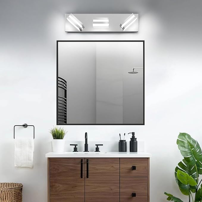 IZORRO LED Modern Bathroom Lights Fixtures, Chrome Acrylic Wall Lighting - Image 7