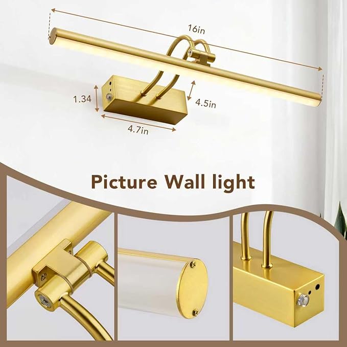 Picture Light, Picture Lights for Wall Cordless, Battery Wall Lights for - Image 6
