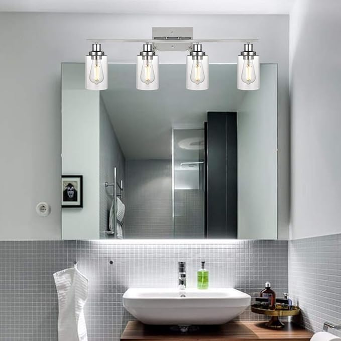 MELUCEE 4-Light Bathroom Lighting Fixtures - Image 2