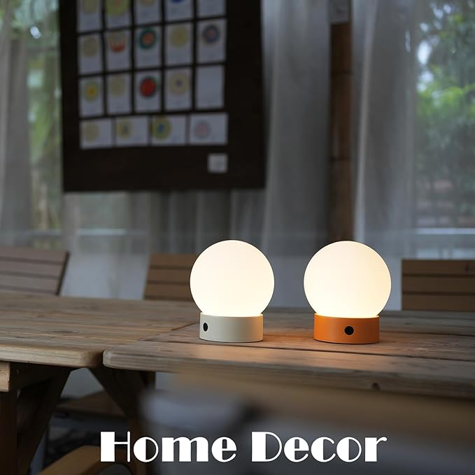 Small Cute Cordless Table Lamp Rechargeable, Battery Operated Shower Lamp - Image 3