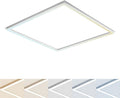 LUXRITE 2x2 FT Edge-Lit Frame LED Panel Lights, 5CCT Selectable 3000K-6500K by LUXRITE
