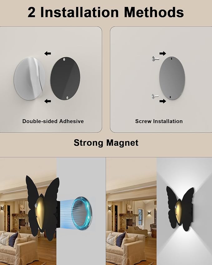 1 Pack Rechargeable Motion Sensor Wall Light: 5000mAh Battery Operated Wall - Image 9