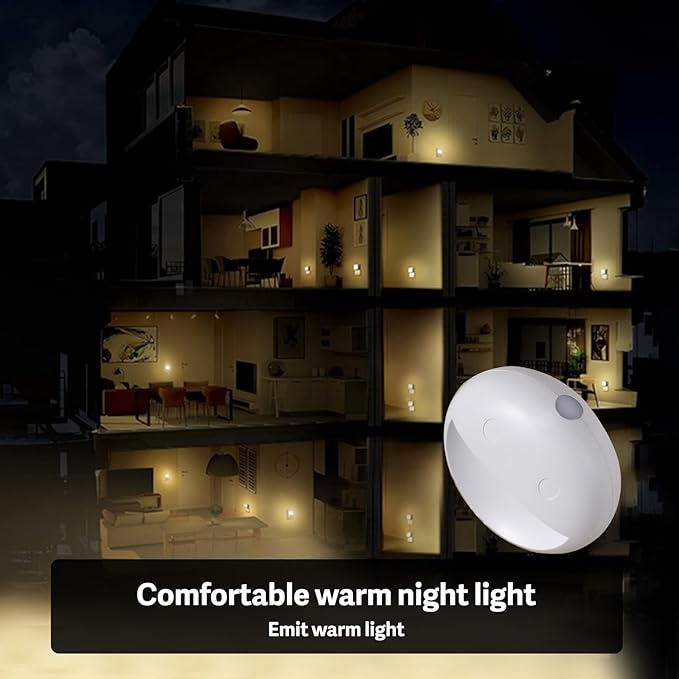 VAVOFO LED Night Light with Auto Sensor, 4 Pack, 2900-3200K Warm White - Image 7