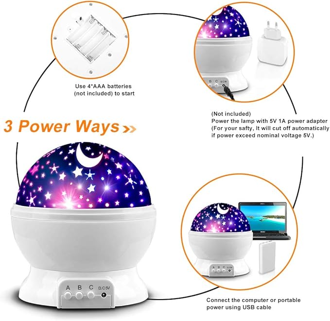 Star Projector Night Lights for Kids, Fun Gifts for 1-4-6-14 Year Old Girl and - Image 6