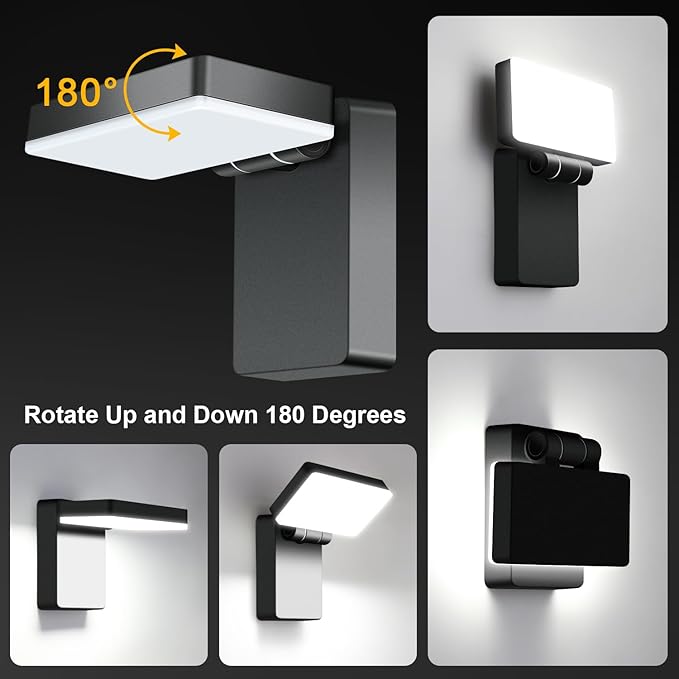 40W LED Wall Lights 3000LM Rotatable 360° Neighbor Friendly Porch Light 5000K - Image 4
