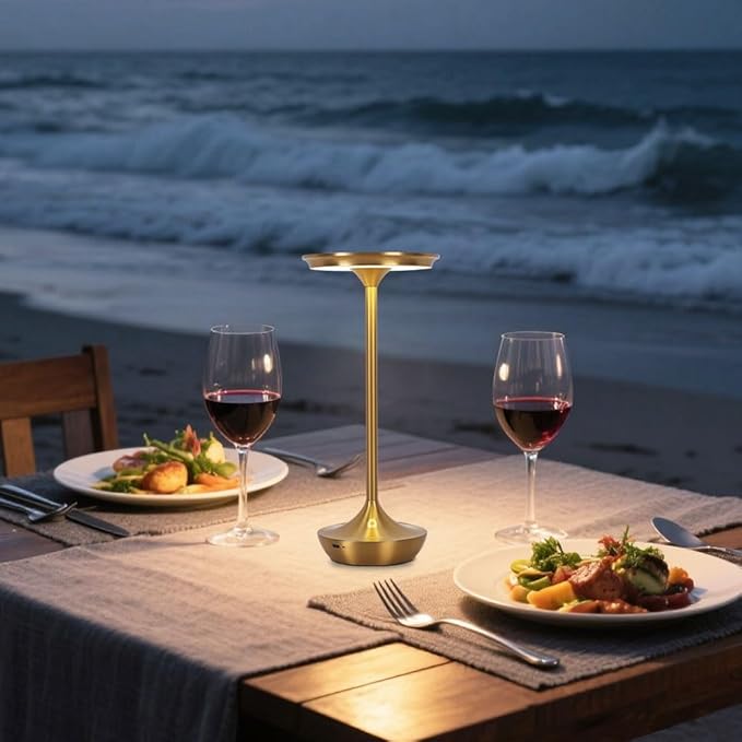 EJQ Rechargeable Cordless Table Lamp, 6000mAh Battery Operated LED Table Lights - Image 2
