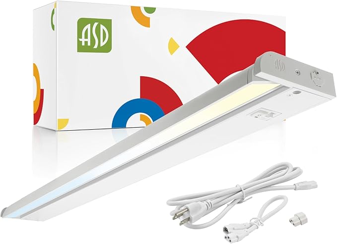 ASD Swivel LED Under Cabinet Lighting, 40 Inch 20W, Hardwired or Plug-in by ASDLightingCorporation