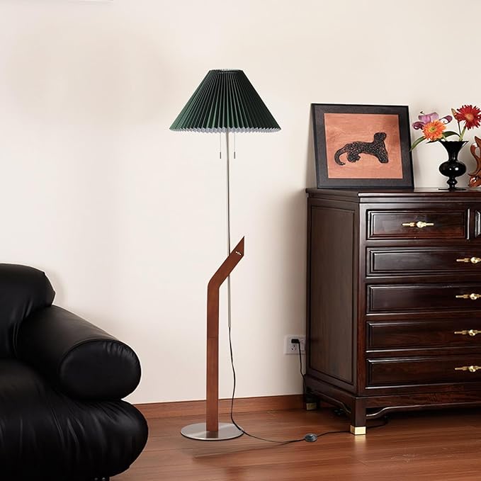 Floor Lamps for Living Room, Mid Century Modern Wood Large Floor Lamp, Height - Image 8