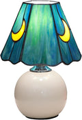 Tiffany Lamp - Mushroom Stained Glass Table Lamp 7.5x7.5x11 Inches - Mushroom by KIPHEPI