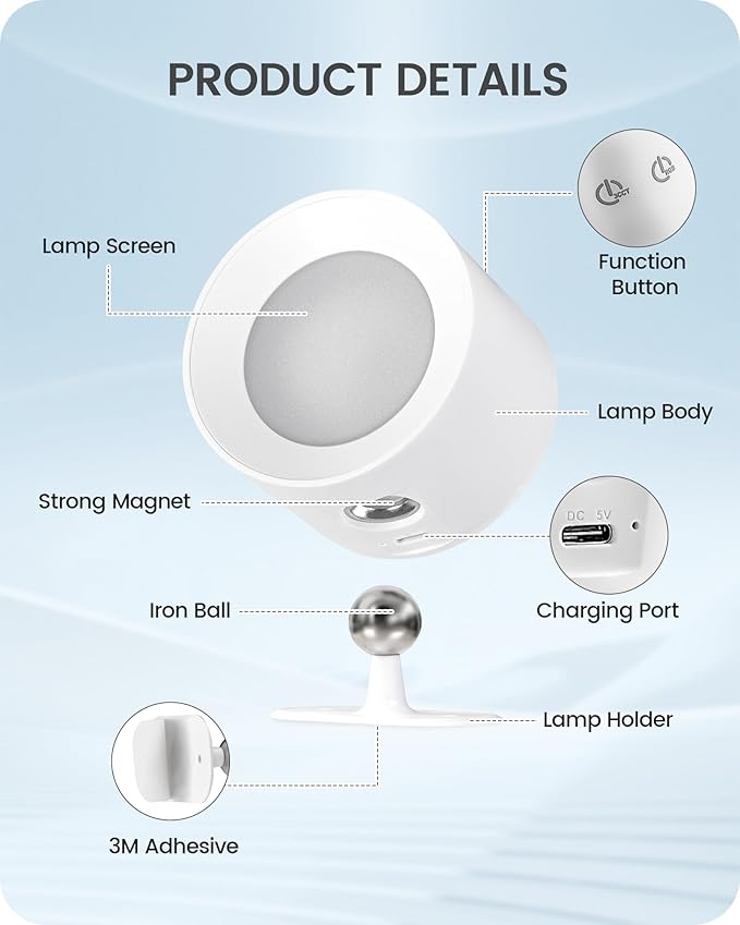 Battery Operated Wall Sconces 4 Pack, Rechargeable Wall Sconce - Image 8