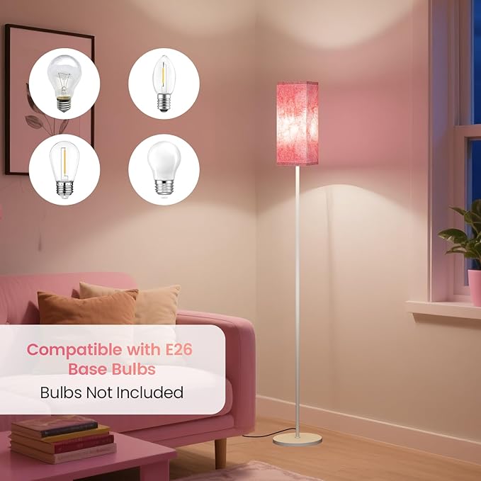 Floor Lamp, Pole Lamp with Foot Switch, Modern Standing Lamp, Minimalist - Image 3