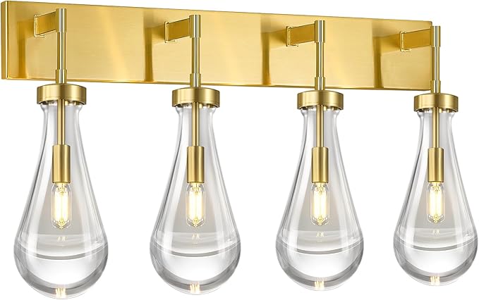 Raindrop Wall Sconces Gold Crystal Sconces Wall Decor Modern Lighting Glass - Image 7