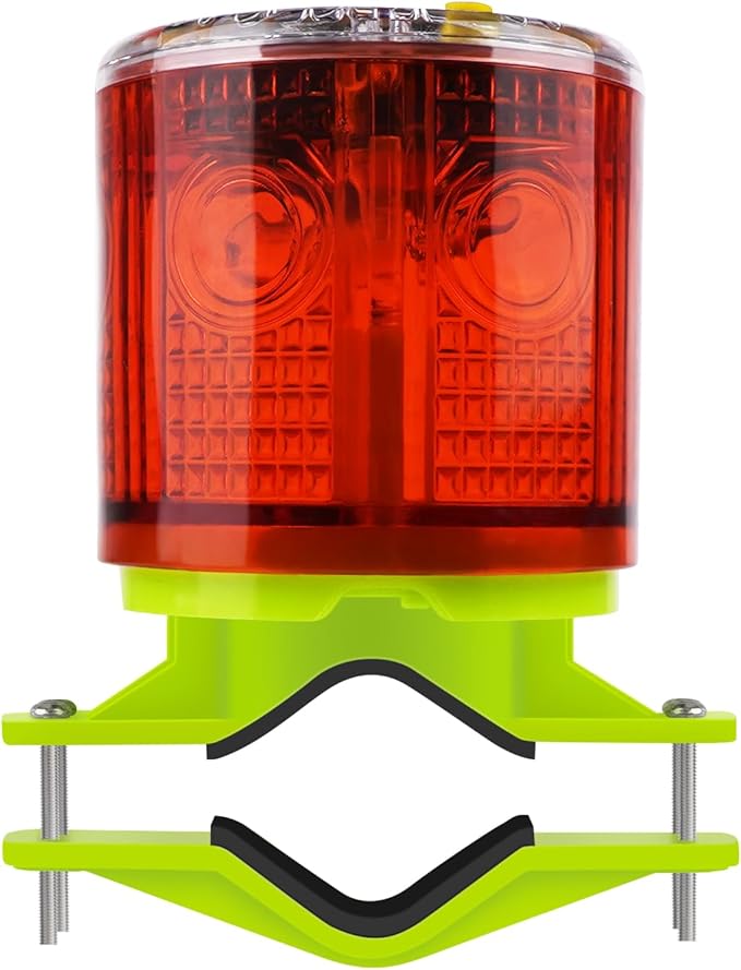 Aolyty Solar Strobe Warning Light IP54 Waterproof LED Flashing Safety Light by Aolyty