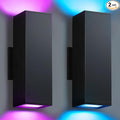 SHIMR Color Changing Outdoor Wall Lights 2 Pack, Ambiance Up and Down Lights by SHIMR