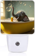 Cute Elephant Take a Bath Night Light, Plug-into African Animal Nightlight by Unknown