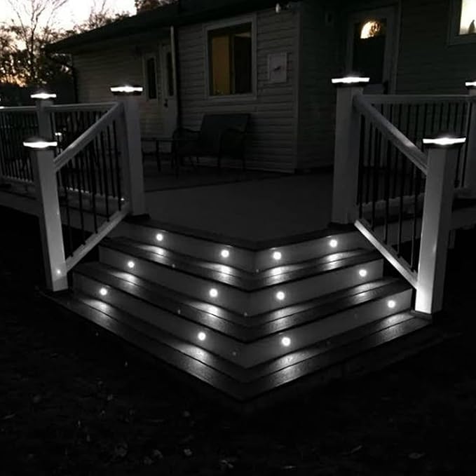 LED Deck Lights 0.7" Tiny Deck Driveway Light Dock Path Step Road Light Outdoor - Image 7