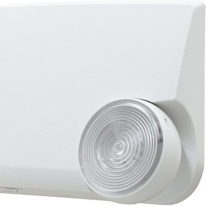 LFI Lights | Compact Emergency Light | White Housing | Two LED Adjustable Round - Image 4