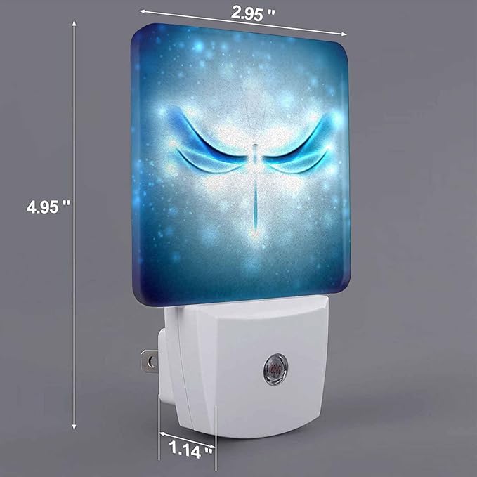 LED Night Light, Shiny Abstract Dragonfly LED Night Light Plug into Wall - Image 7
