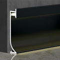 LED Aluminium Metal Baseboard Trim, Matte Black 20Pcs 40mm x 1200mm 1.57" x by Bopaodao