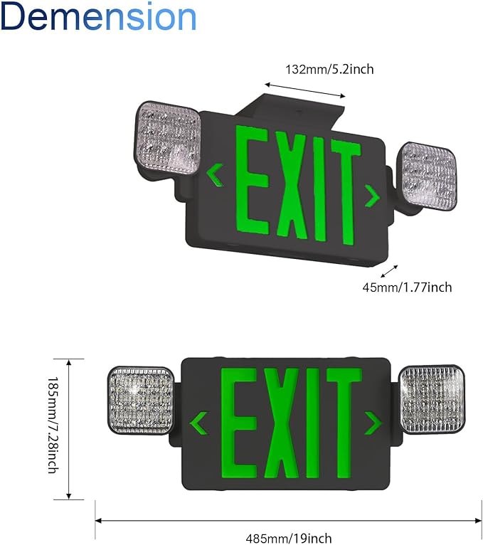 CM MZY Black Housing Exit Sign - Image 3