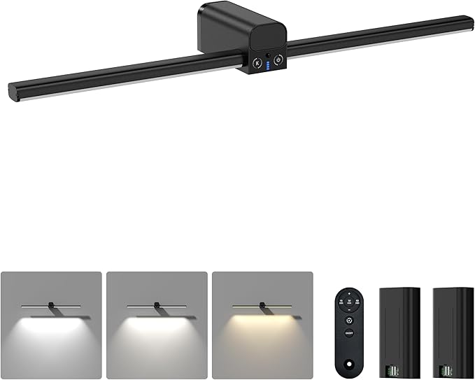 Lightbiz Picture Light for Wall 20inch, 10000mAh Rechargeable Battery Operated by BringYouWarmLightingCare