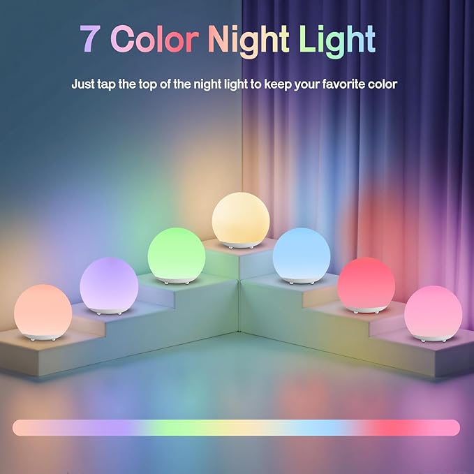 Baby Night Light, Rechargeable Touch Control Night Light - Image 6