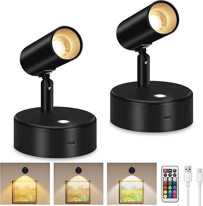 Lightess Spot Lights Indoor 6000mAh Wireless Uplights Indoor Plant Rechargeable - Image 9