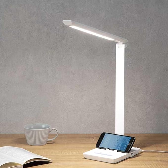 Desk Lamp with USB Charging Port, 14W 900LM Dimmable Eye-Caring Reading LED - Image 7