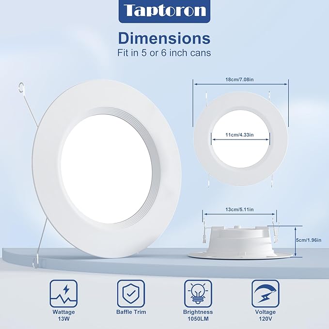 Recessed Lighting 5/6 Inch Color Changing LED Can Lights - Image 5