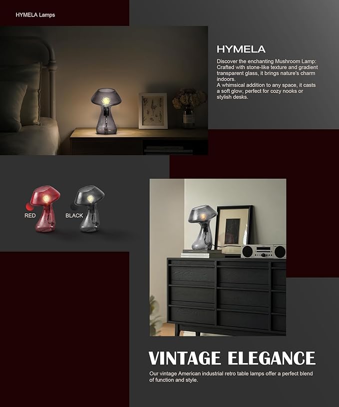 V06 Vintage Mushroom Table Lamp - Image 4